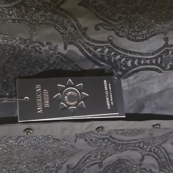 NWT American Breed Smart Shirt Black floral button up luxury formal - Picture 3 of 6